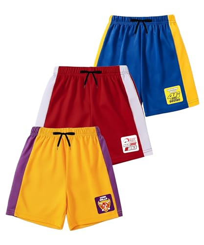 Image of KYDA KIDS Boys Casual Bermuda Shorts | Premium Placement Patch Regular Fit Drawstring | Summer Lounge Shorts for Kids 5-16Yrs - (Pack of 3)