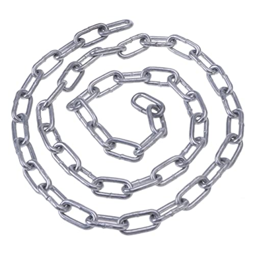 NAMOARLY Iron Chain Link Chain Heavy Duty Chain Galvanized Chain Towing Chain Pendant Light Chain Hook Chain of Chain Hanging Chain Safety Chain Coil Chain Zinc Plated Chain Silver