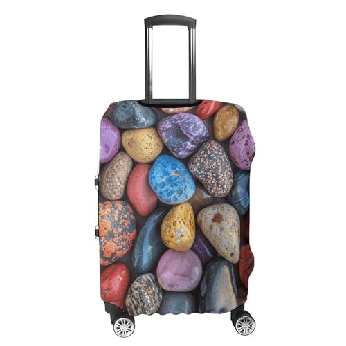 Suitcase Covers for Luggage Washable Luggage Cover Pebbles And Rocks Luggages Wheel Covers Elastic Travel Carry On Suitcase Cover Travel Luggages Protector Sleeve Fit 29-32 Inch S4