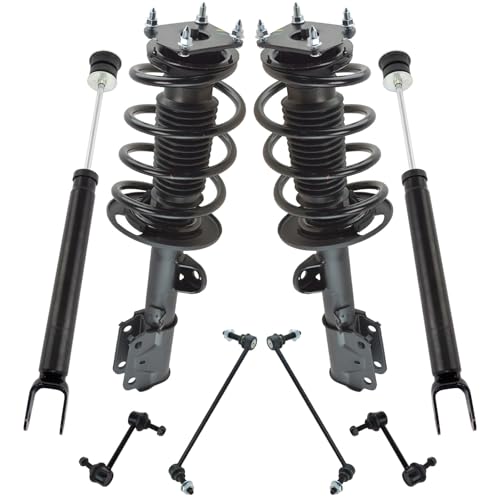 Image of TRQ Front and Rear Suspension Kit Complete Strut & Coil Spring Assembly Shock Absorber Sway Bar Stabilizer Link Compatible with 2011-2012 Ford Explorer