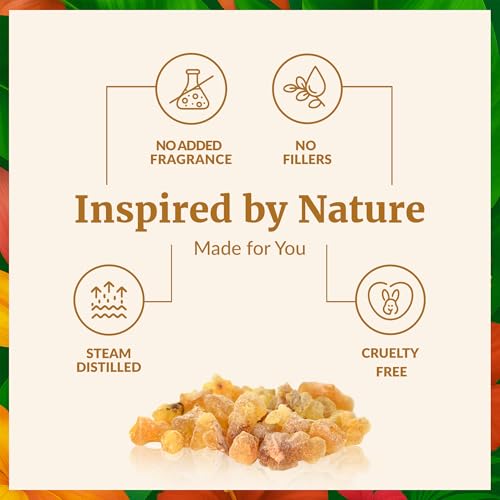 Image of SVA Frankincense Essential Oil - 4 Fl Oz - for Diffuser, Skin & Hair Care - Ideal for Massage & DIY Blends - with Dropper