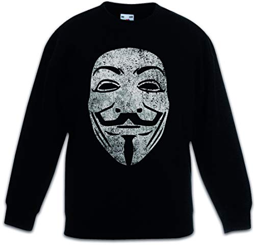 Pull Guy Fawkes noir pour enfant idéal pour l'école et les sorties de mi-saison