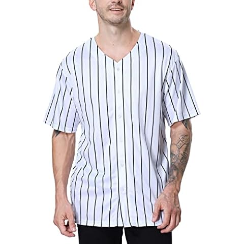 TopTie Camisas con botones para hombres y niños, Negro Blanco, 42 Cover