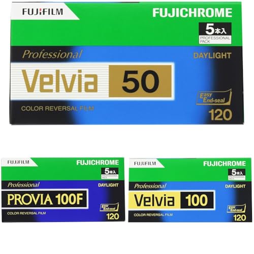 富士フイルム - 富士フィルム　フジクロームベルビア　ブローニーフィルム120 フジクローム VELVIA50 12枚撮/5パック(ブローニー120