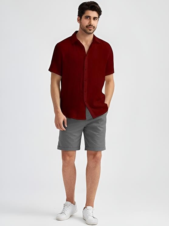 Image of Men's Regular Fit Short Sleeve Casual Shirt