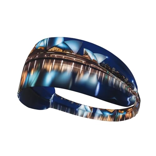 Sydney Opera House Patterned Sports Headband, Yoga