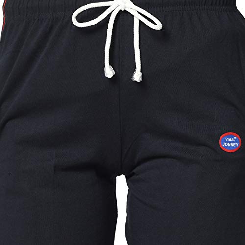 Image of Mack Jonney Cotton Blended Regular Fit Trackpants for Women(Pack of 2)-D1 PRT 1Nvy D1 Ant 02-P