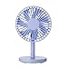 LahAd Wentylator biurkowy USB cichy pokój przenośny ładowalny wentylator chłodzenie cichy mały przenośny wentylator cichy wentylator cichy wentylator do sypialni spania na zewnątrz przenośny niebieski