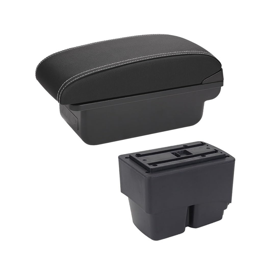 Aierdeyp C3 Black White Nousb Car Armrest Box For Ford For Fiesta 2011-2015 2016 2017 2018