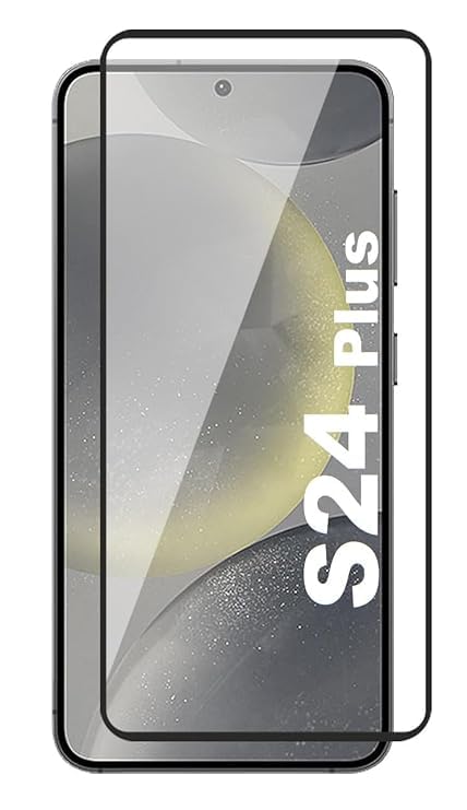 Image of Tempered Glass Screen Protector Compatible For Samsung Galaxy S24 Plus with Edge-to-Edge Protector and with Easy Installation Kit