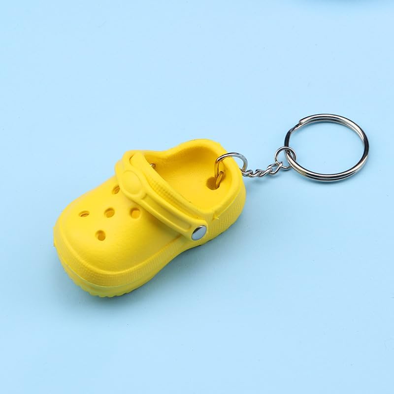 COLORFUL BLING Mini Charm Shoe KeyChain Women Cute shoe style Keychain - Girls boys cute key Creative birthday gift image 2