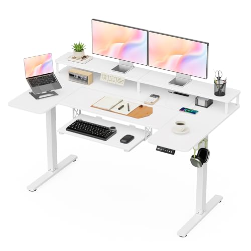 Amazon | Alebert｢アレベルト｣ 電動式 昇降デスク 昇降式デスク 幅140