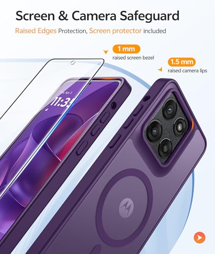 Image of FNTCASE for Moto G Stylus 5G 2026 Case: Motorola G Stylus 2025 Case [Compatible with Magsafe] Translucent Matte Cases with [Screen Protector] Military Grade Shockproof Protective Phone Cover
