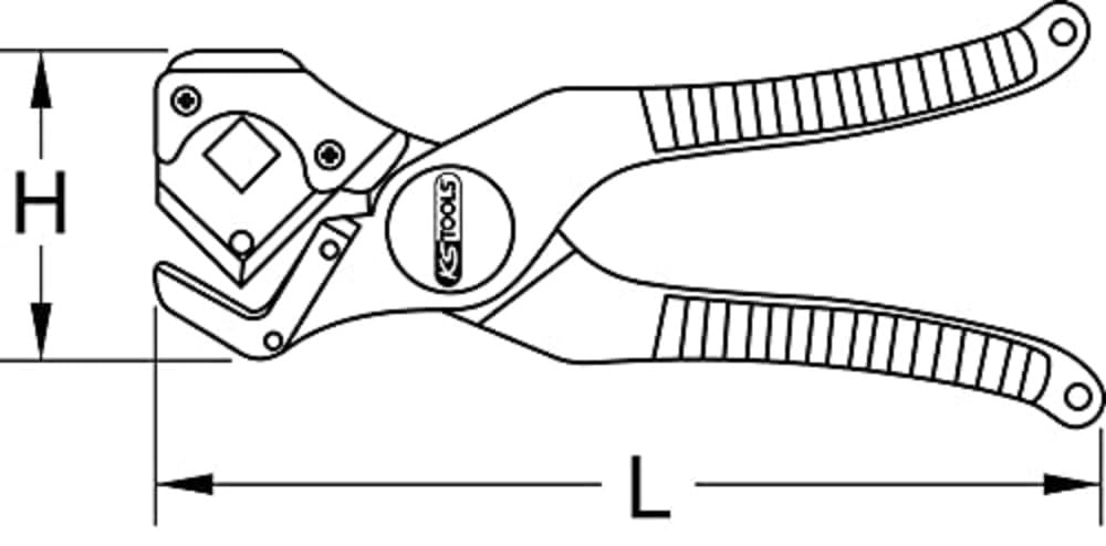 Ks Tools 222.2062 Tagliatubi - Pinza Per Tubi Flessibili Diametro 6-35mm Attrezzo Taglio Tubi