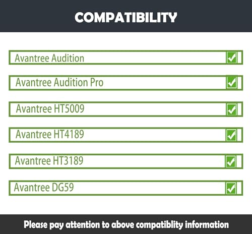 HT4189 Cojines para Auriculares Avantree Audition Pro / HT5009 / Avantree Audition / DG59 / HT4189 / HT3189 Cubiertas de Oreja con Tela Transpirable miniatura 3