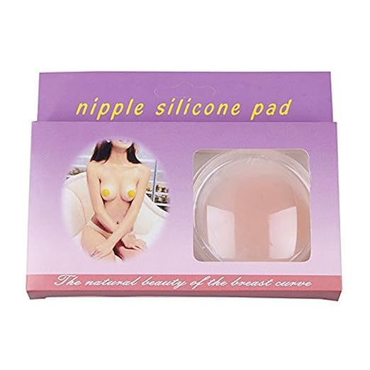 theodfashions Nipple Silicon Pad | Women's Adhesive Reusable Nipple Cover/Bra Pad/Thin Silicone Nipple Cover Pasties Cream-image-45