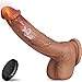 Produktbild Stoßfunktion Dildo Vibratoren Mit Stoßfunktion,groß Xxl Didloschwanz Für Frauen Männer Für Sie Realistisch Diloschwanz Mit Vibration Für Frauen Saugnapf Groß Mit Stossfunktion