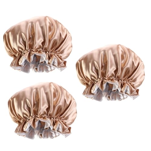 Chapeau de douche femme imperméable et bonnet de nuit en soie chimio