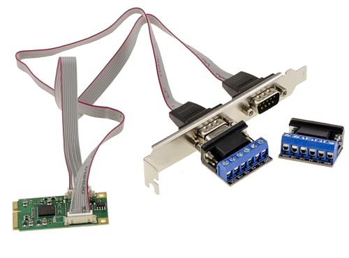 Carte Mini PCIe RS485 RS422 contrôleur EXAR XR17V352 montage fil à fil