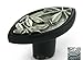 Modern Settings Novelty Knob Finish: Black with Bright Pewter