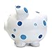 Child to Cherish Ceramic Polka Dot Piggy Bank for Boys, Blue