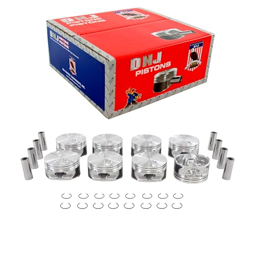 DNJ P3217 Piston Set Standard for 2007-2009 Cadillac, Chevrolet, GMC, Hummer Escalade, Escalade ESV, Escalade EXT 6.2L V8 16V OHV 6162cc
