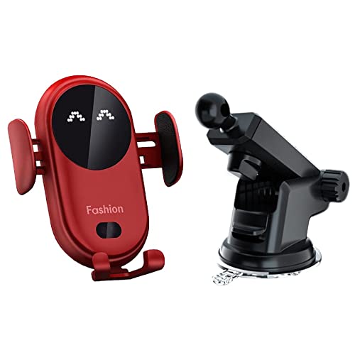 Smart Wireless Car Charger, Automatic Sensor Auto Handy Halter, Smart Wireless Auto-Sensing Auto-Handyhalter-Ladegerät, Phone Mount for Car Wireless Charger, Auto Handyhalterung Mit Ladefunktion Cover