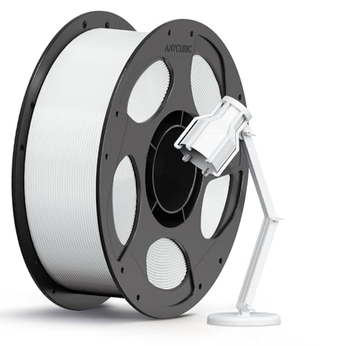 Image of ANYCUBIC PC Filament 1.75mm, Tough and Long-Lasting Polycarbonate 3D Printer Filament, Accuracy + /- 0.02mm, Fit Most FDM 3D Printer, 1KG Spool, White