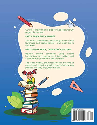 Cursive Handwriting Practice for Kids: Jokes. Riddles and Knock-knocks - Image 2