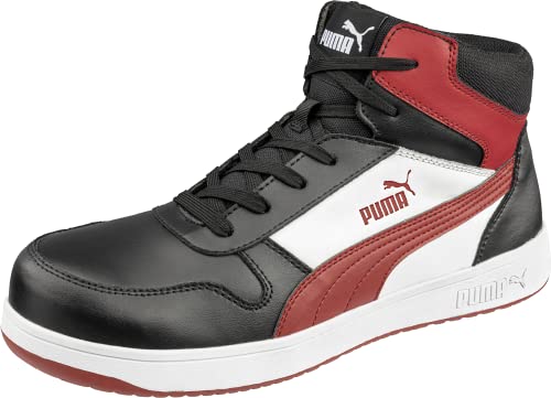 PUMA Men's Frontcourt Bue Black Mid Sd Industrial Shoe