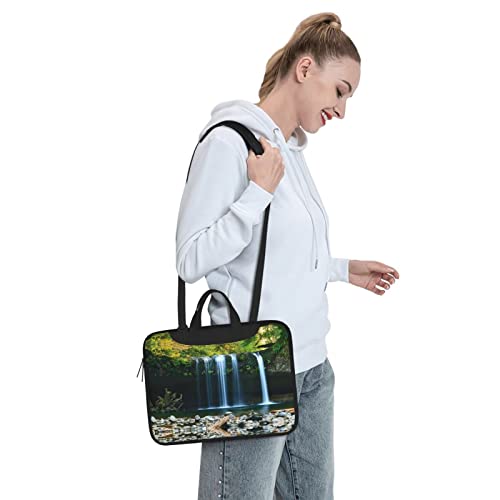 Bolso maletín para laptop con impresión de cascada miniatura 7