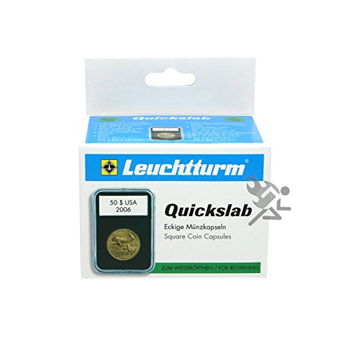 (5) Lighthouse Quickslab 40mm Coin Capsule Re-closable Slab for American