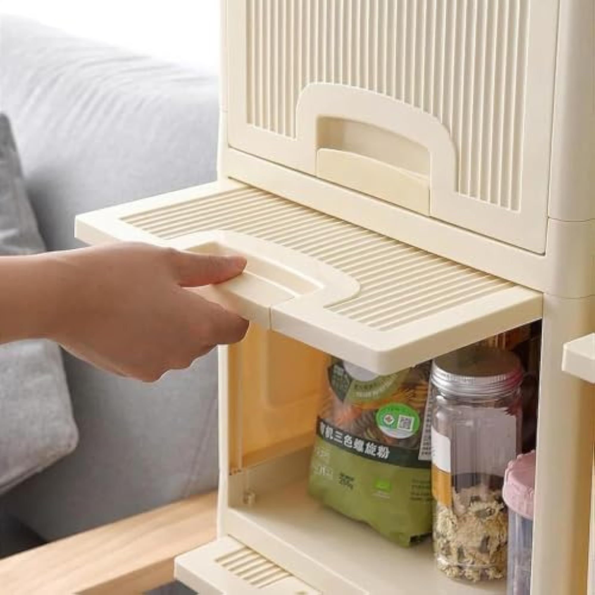 Multipurpose Plastic Wardrobe Organizer with Shelves