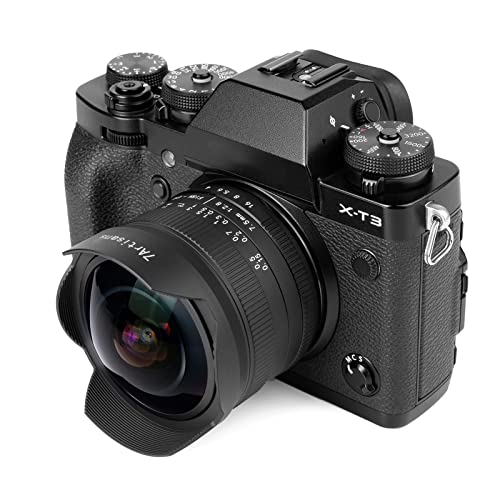 Image of 7artisans 7.5mm f2.8 Mark II APS-C Fisheye Manual Lens for Fujifilm X mount Cameras (Black)