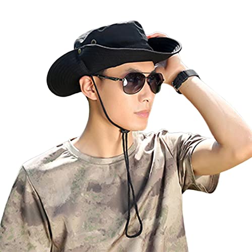 Leling Bucket Hat, Kühlender Anglerhut Mit Schnur, Fischerhüte Teenager Mädchen Mit Breiter Krempe, Bonnie Hut In Bekleidung, Faltbare Camouflage Hut, Outdoor-Freizeit Fischerhut Damen Sommer Cover