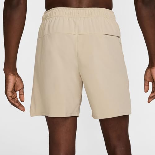 Nike Unlimited Vielseitige Dri-Fit Herrenshorts Ohne Futter (Ca. 18 cm), Desert Khaki/Black/Desert Khaki, DV9340-251, M