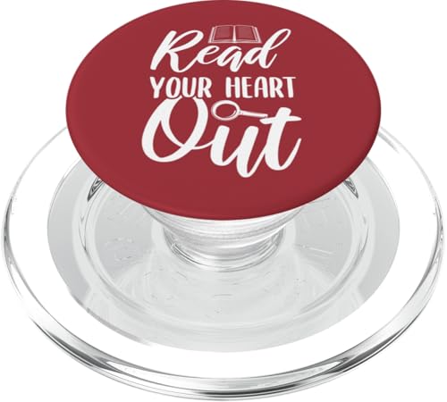 Lee tu corazón lindo para las mujeres maestras que aman leer el libro PopSockets PopGrip para MagSafe