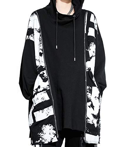 ellazhu Women Fall Long-Sleeve Midi Hoodie Sweatshirt Dress Crewneck GY2510