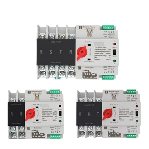 Interrupteur de transfert automatique ATS 4P 100A 230V pour rail DIN