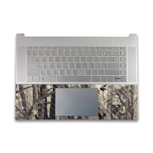 Image of Carbon Fiber Gaming Skin Compatible with HP Envy x360 16 inch (2023) - Tree Camo - Premium 3M Vinyl Protective Wrap Decal Cover - Easy to Apply | Crafted in The USA by MightySkins