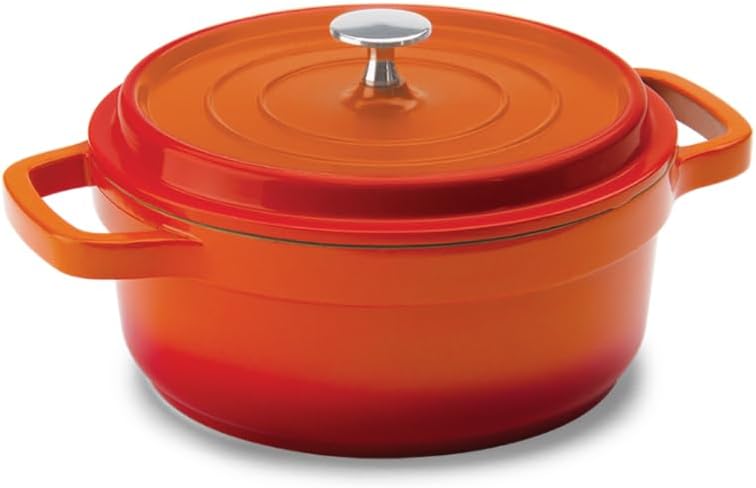 Hercules Gourmet PA9000-31L Oval Casserole Dutch Oven 6 qts Cast Aluminum with Induction Stove Plate