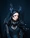 HOMELEX Black Witch Feather Collar Crow Shawl Costume Halloween Swan Wings Accessories Cape for Women