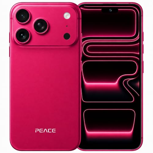 Image of PEACE i17 Pro Smartphone | 6.6inch LCD Display | 6GB RAM 64GB ROM | 5G | 5000 mah Big Battery, Red