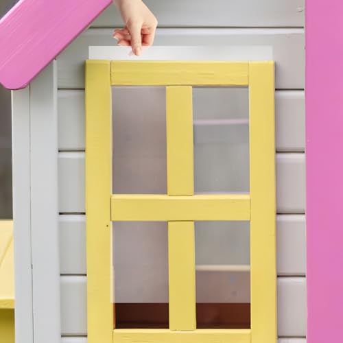 Plástico transparente de PVC para ventanas de casas de muñecas y materiales de construcción miniatura 5