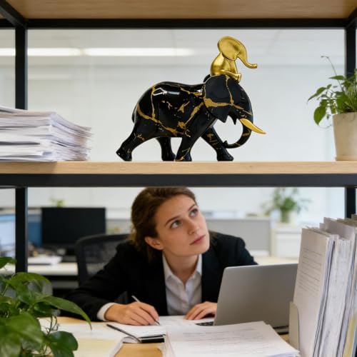 Sculpture décorative d'exposition éléphant pour table de bureau - 3