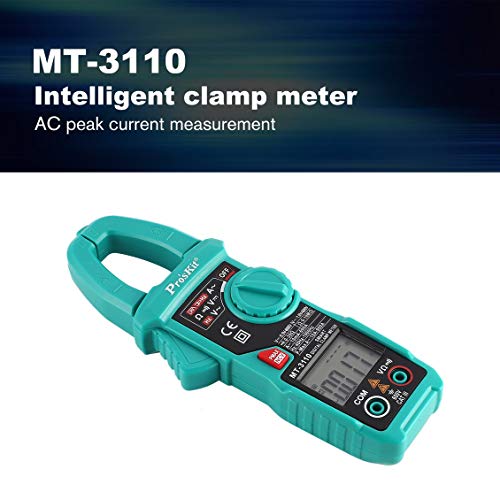 fghdfdhfdgjhh Ajuste Pros'Kit MT-3110 pinza inteligente medidor pantalla dual multímetro digital amperímetro rango automático retroiluminación