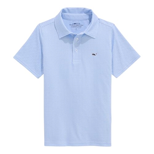 vineyard vines Boys' Printed Sankaty Performance Polo