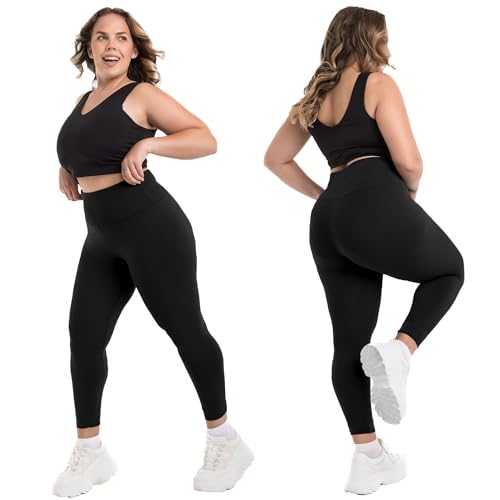 CADITEX Plus Size Leggings for Women - High Waist Buttery Soft Women's Leggings Plus Size Yoga Pants for Women2