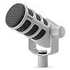 Rode Podmic USB XLR Dynamic Speaker Microphone White with WS14G Pop Protection and Keepdrum XLR Cable #1