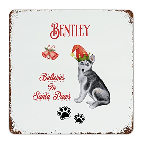 Plaque en métal bouledogue anglais décorative : finition rétro premium